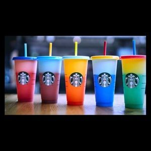 Starbucks Color Changing Cold Cups Full Set of 5